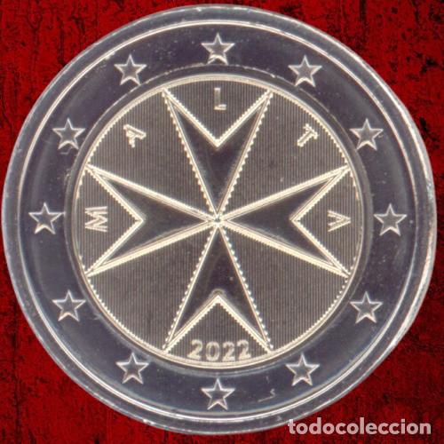 Euros: Malta 2 Euro 2022 Uncirculated UNC - Foto 1