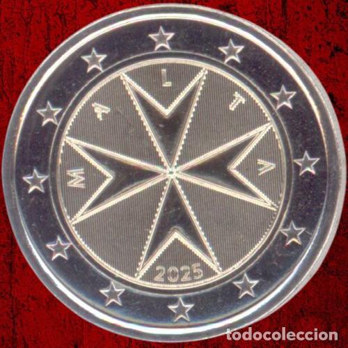 Euros: Malta 2 Euro 2025 Uncirculated UNC - Foto 1