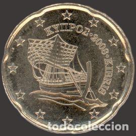 Euros: Cyprus 20 Cent 2008 Uncirculated UNC - Foto 1