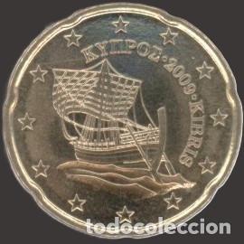 Euros: Cyprus 20 Cent 2009 Uncirculated UNC - Foto 1