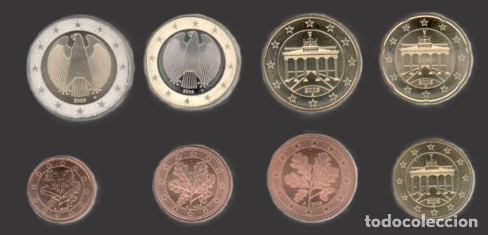 Euros: Germany all 8 coins A Berlin 2005 Uncirculated - Foto 1