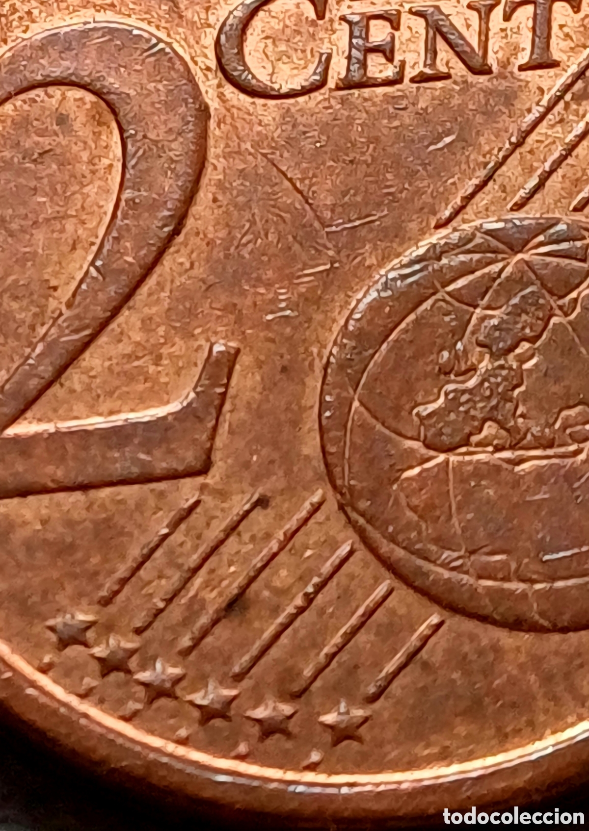 Euros: Moneda 2cent de &euro; Alemania 2002, rara mapa - Foto 4