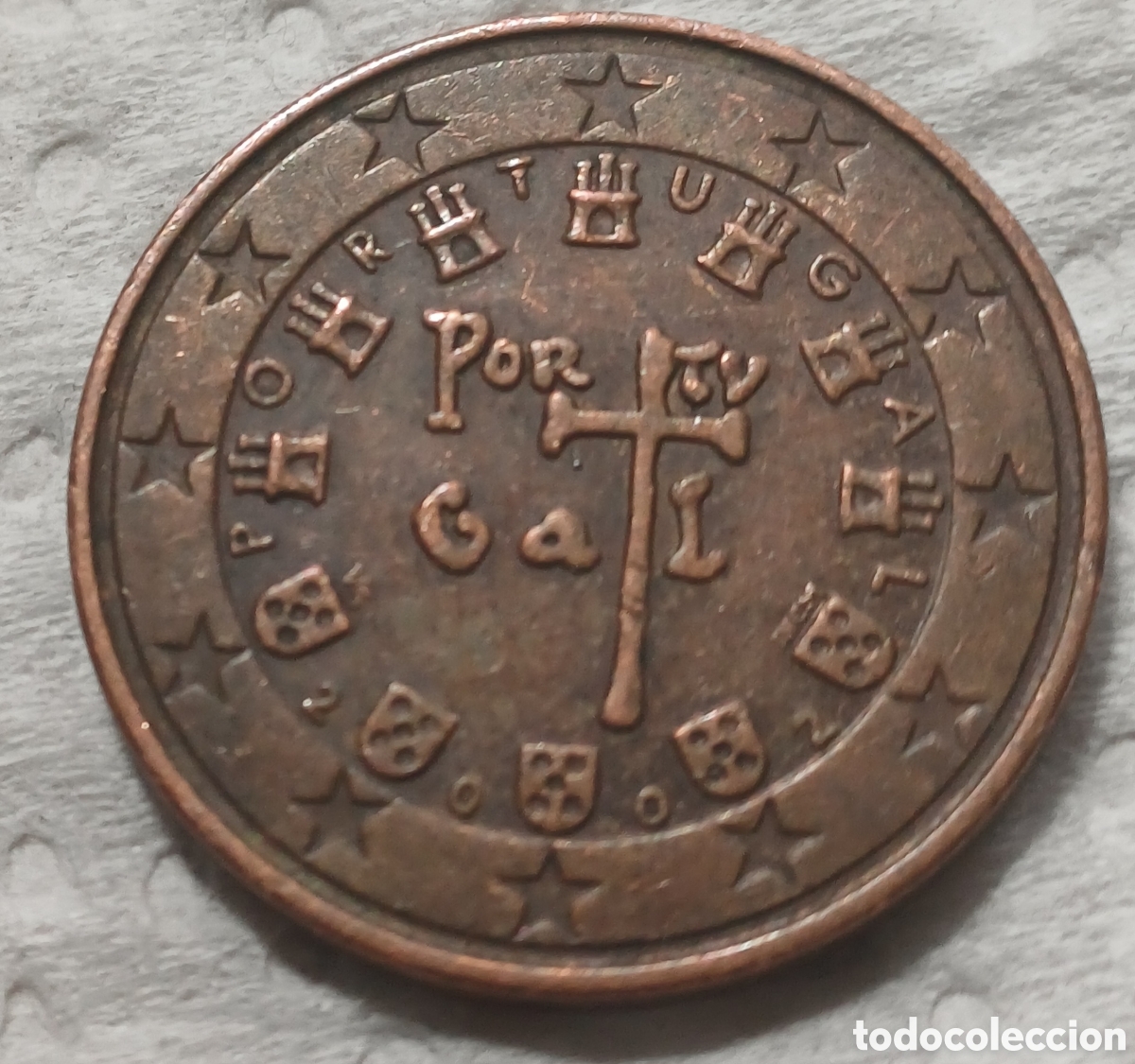 Euros: Moneda de 5 cent Portugal - Foto 1