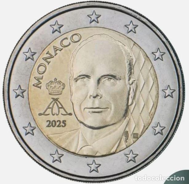 Euros: MONACO 2 EURO 2025 PRINCIPE ALBERTO - NUEVO DISE&Ntilde;O - SIN CIRCULAR - DISPONIBLE