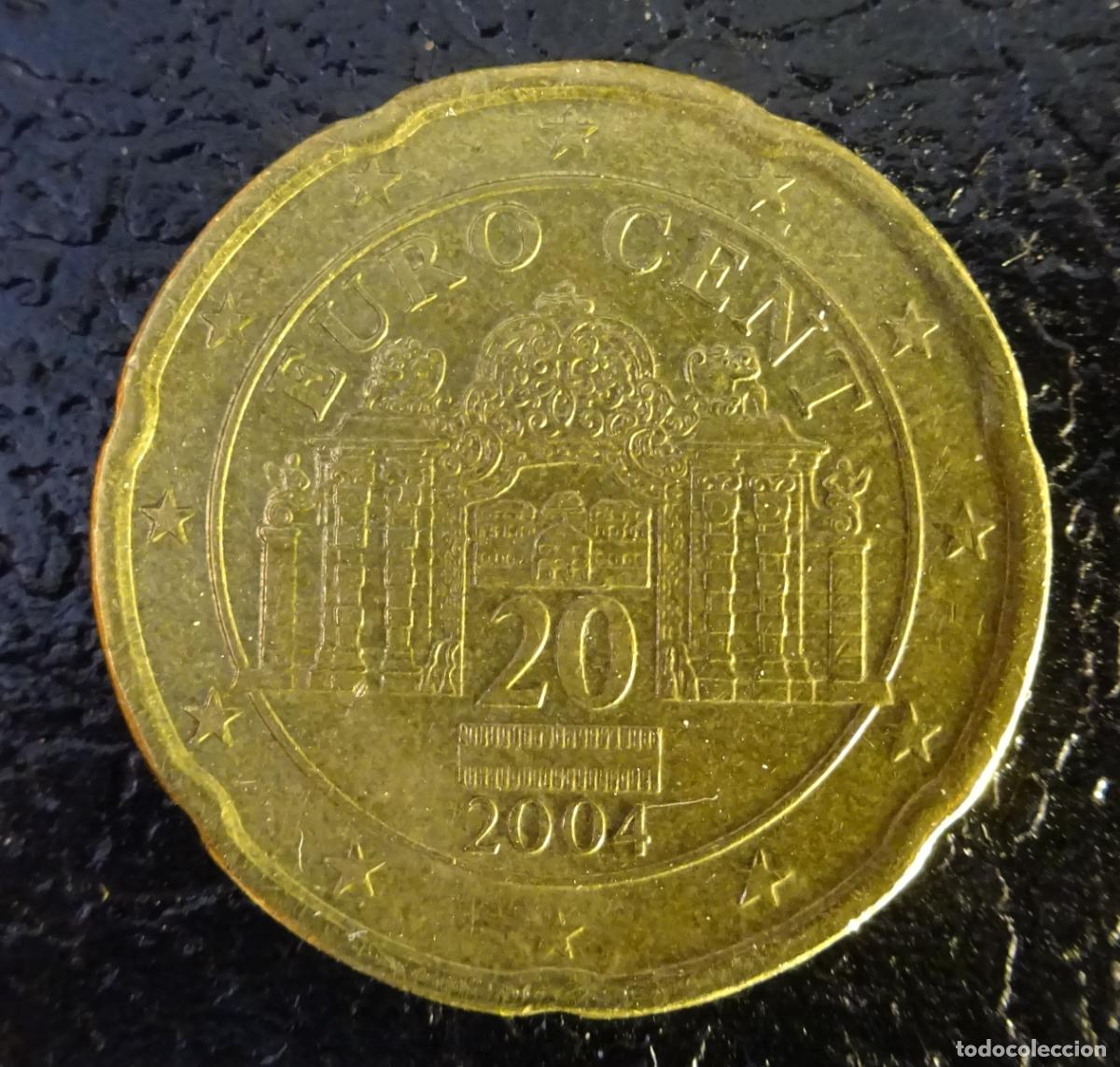 Euros: AUSTRIA 20 C&Eacute;NTIMOS DE EURO 2004