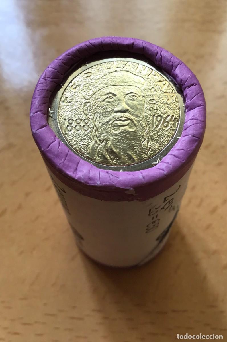 Euros: 2 euros conmemorativos de Finlandia. 100&ordm; Aniv Nacimiento de Frans Sillanp&auml;. A&ntilde;o 2013. Sin circular