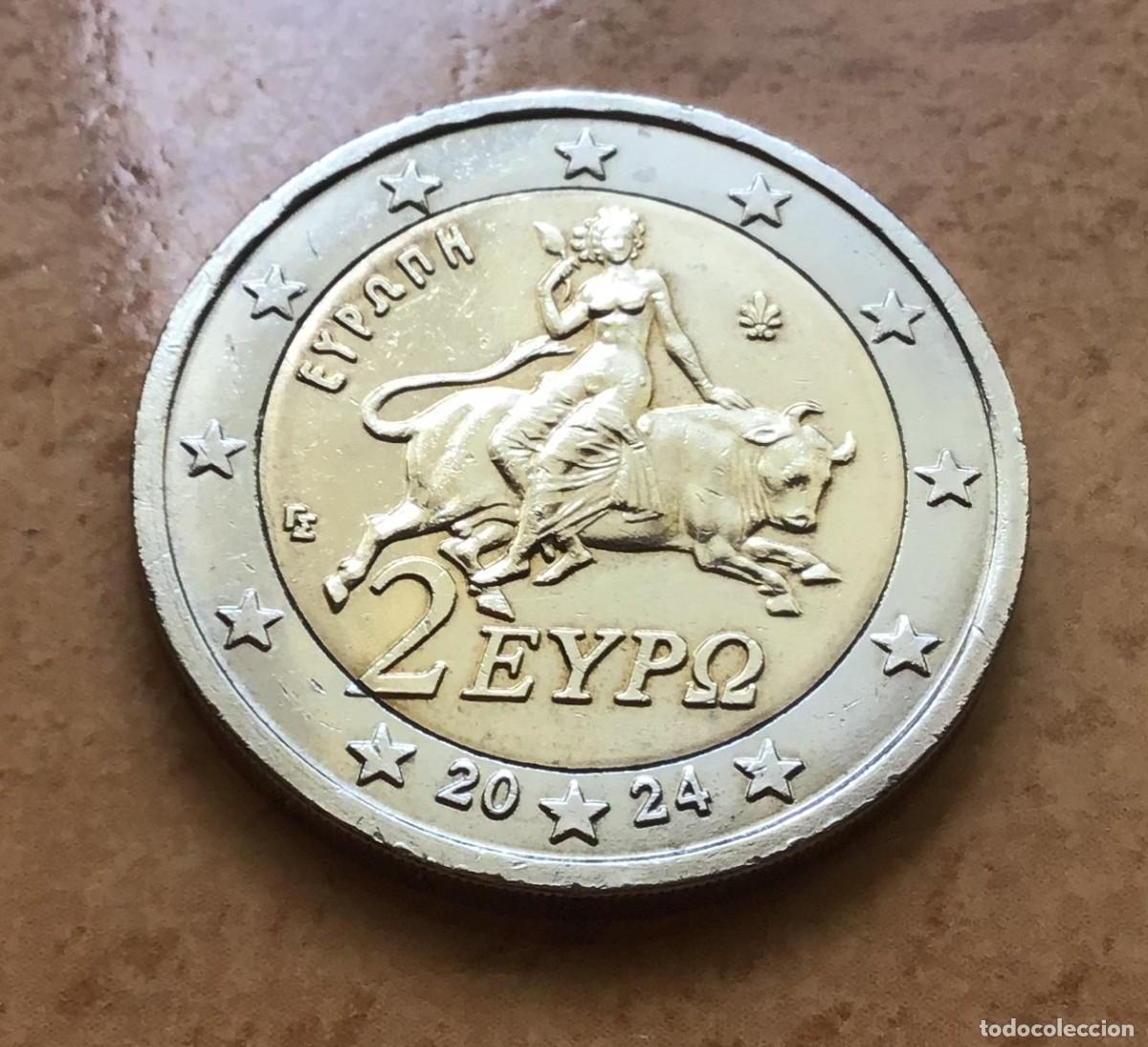 Euros: 2 euros de Grecia. A&ntilde;o 2024
