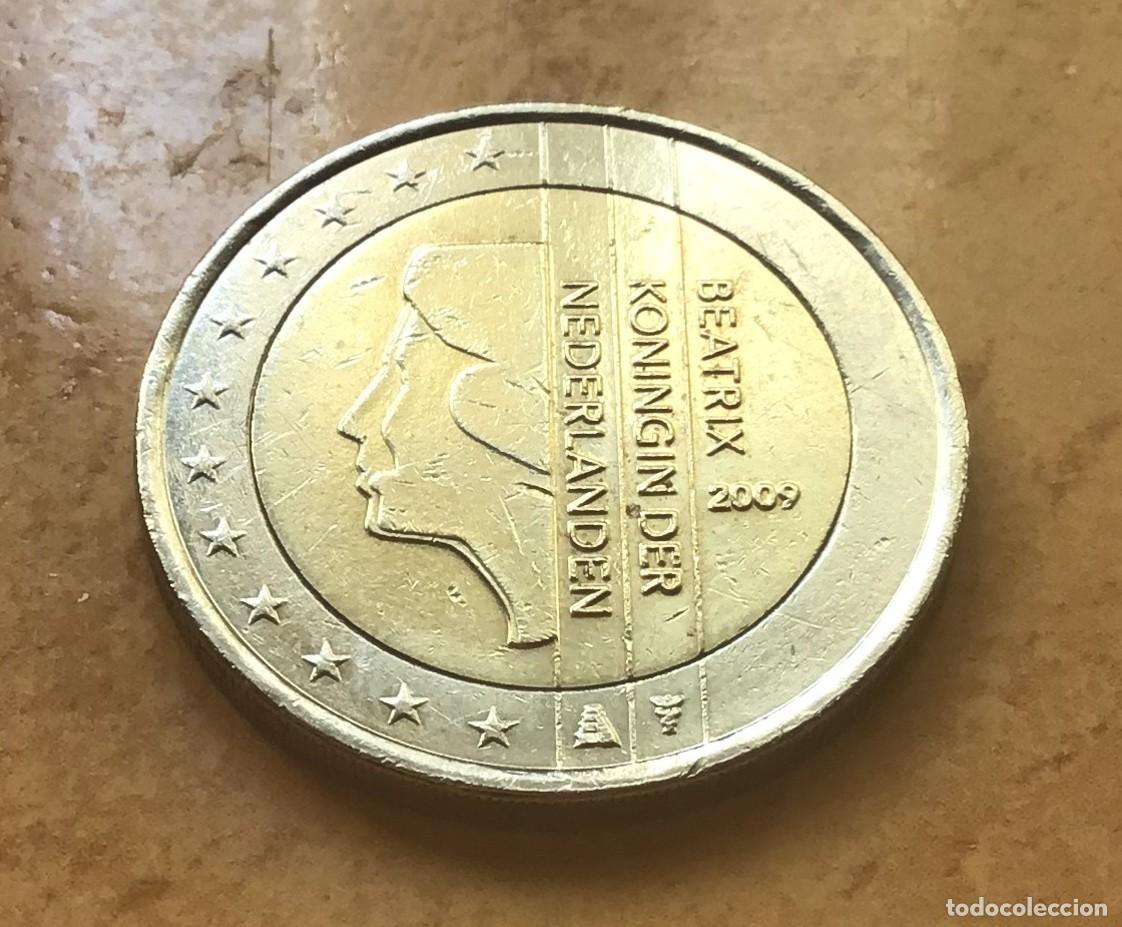 Euros: 2 euros de Holanda (Pa&iacute;ses Bajos). A&ntilde;o 2009. Tirada de s&oacute;lo 166.000 piezas