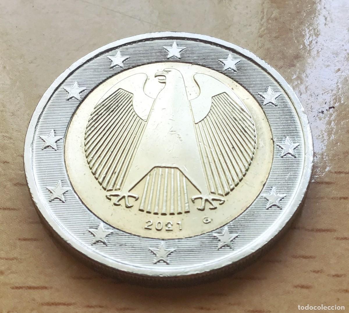 Euros: 2 euros de Alemania. A&ntilde;o 2021 ceca G