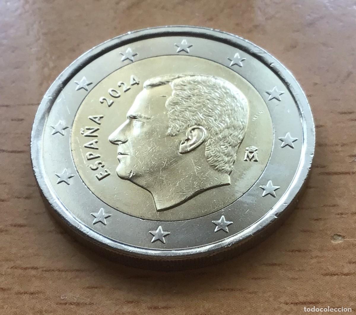 Euros: 2 euros de Espa&ntilde;a. A&ntilde;o 2024. Circulada EBC