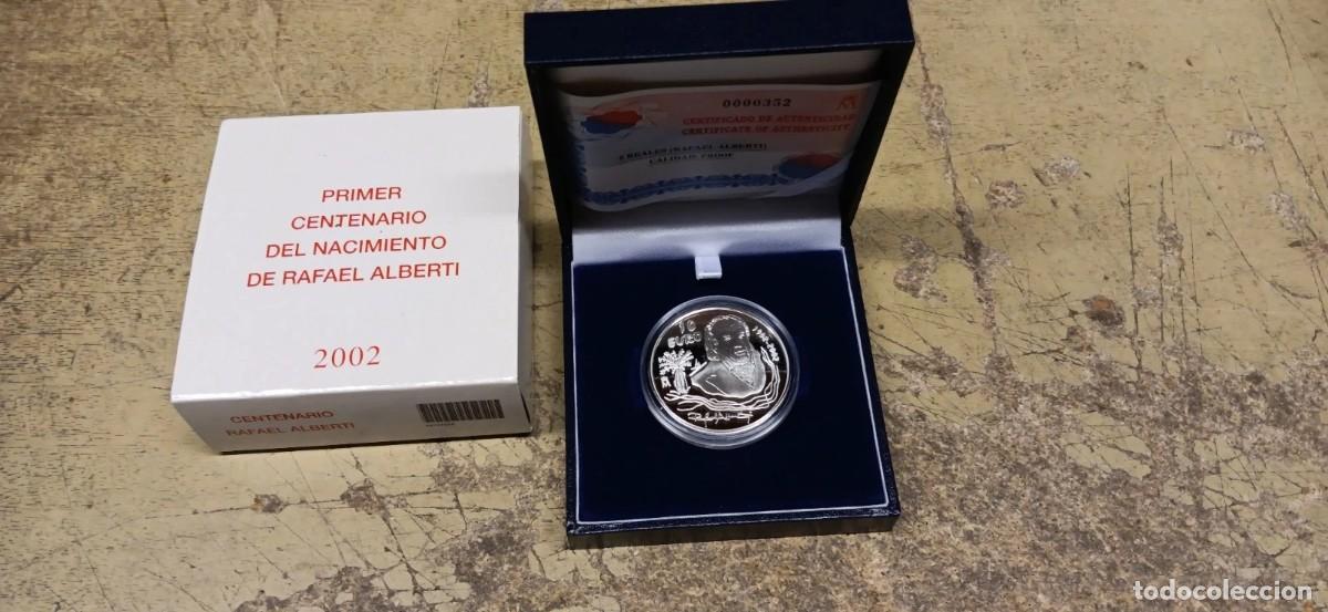 Euros: MONEDA ESPA&Ntilde;A 10 EURO 2002 . RAFAEL ALBERTI. PLATA