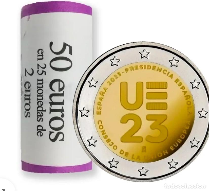 Euros: CARTUCHO ORIGINAL FNMT 2 EUROS ESPA&Ntilde;A 2023 - PRESIDENCIA U.E.