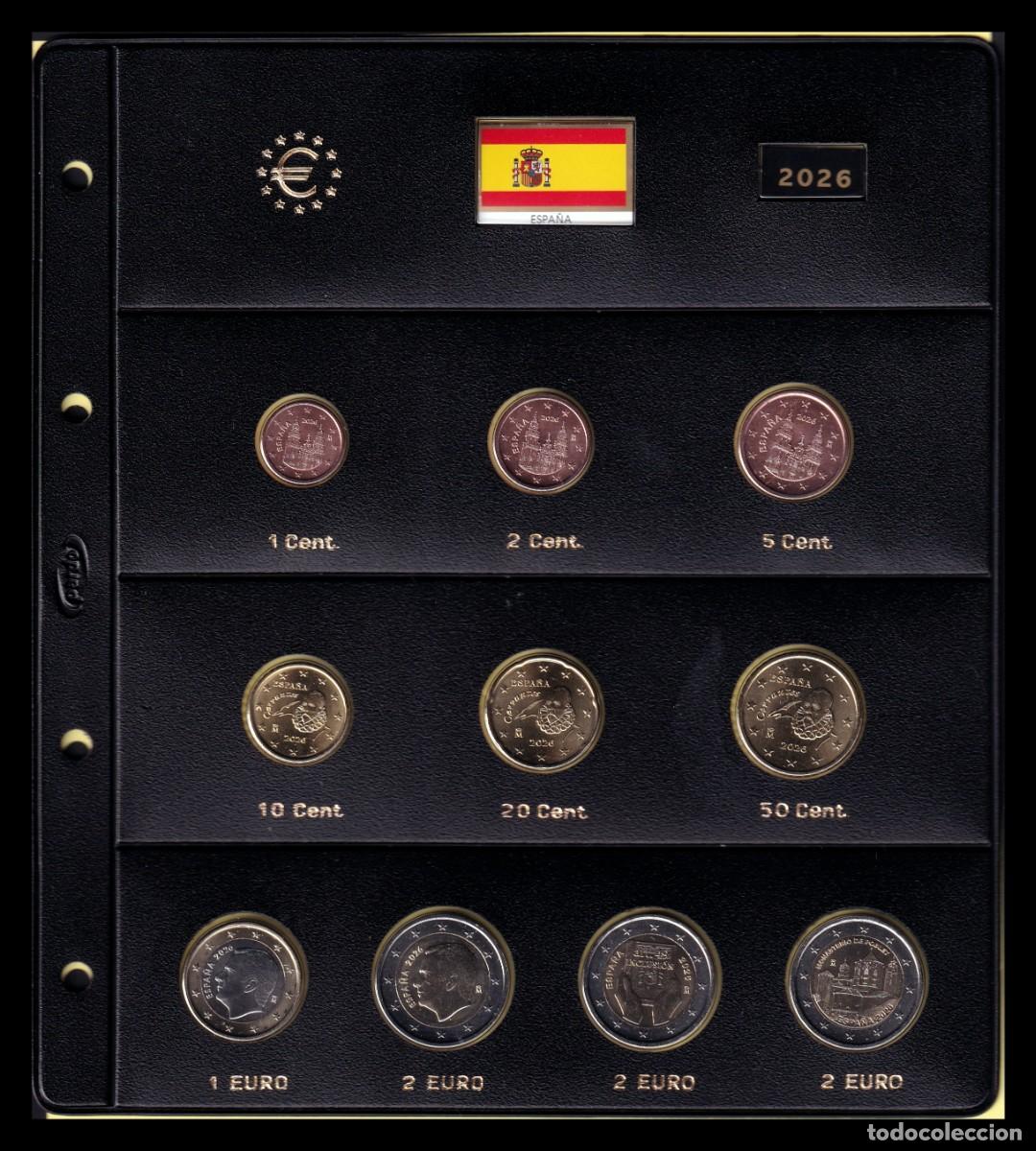 Euros: Espa&ntilde;a 2026 Hoja Completa 1 2 5 10 20 50 C&eacute;ntimos 1 2 Euros + 2 +2 Conmemorativas Km 1144- Nuevo Sc