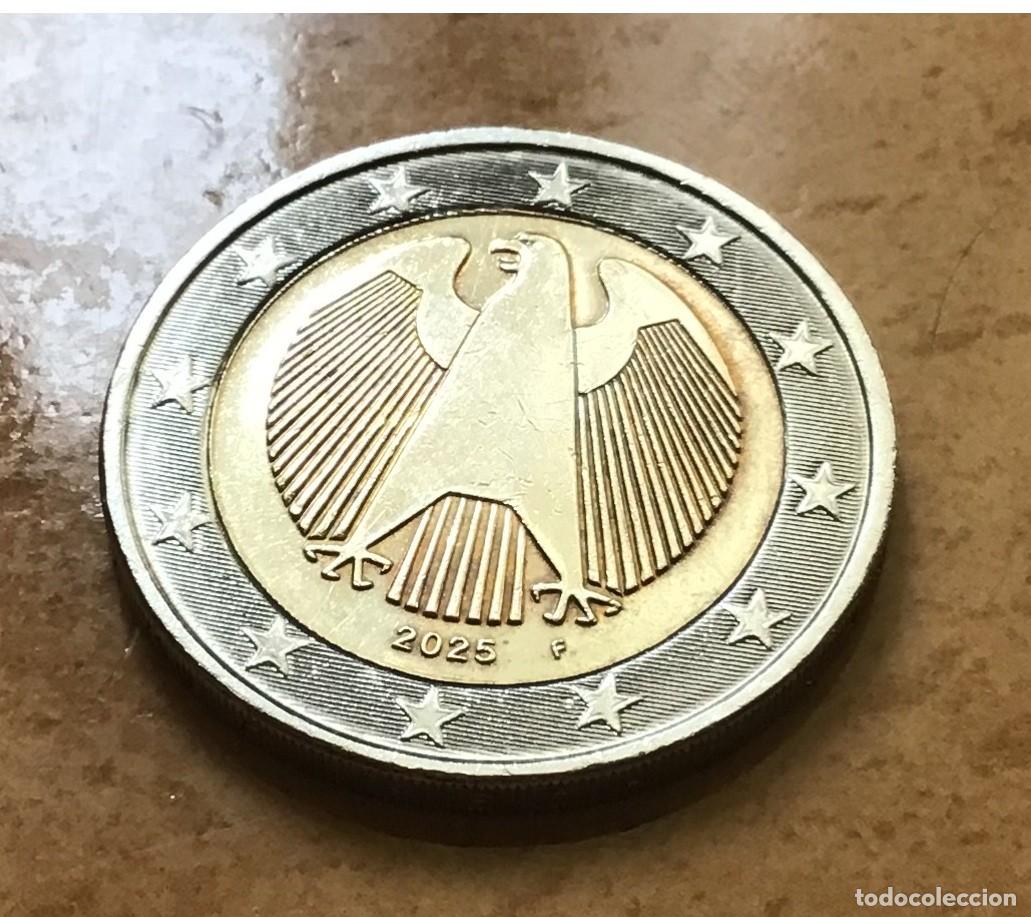 Euros: 2 euros de Alemania. A&ntilde;o 2025 ceca F