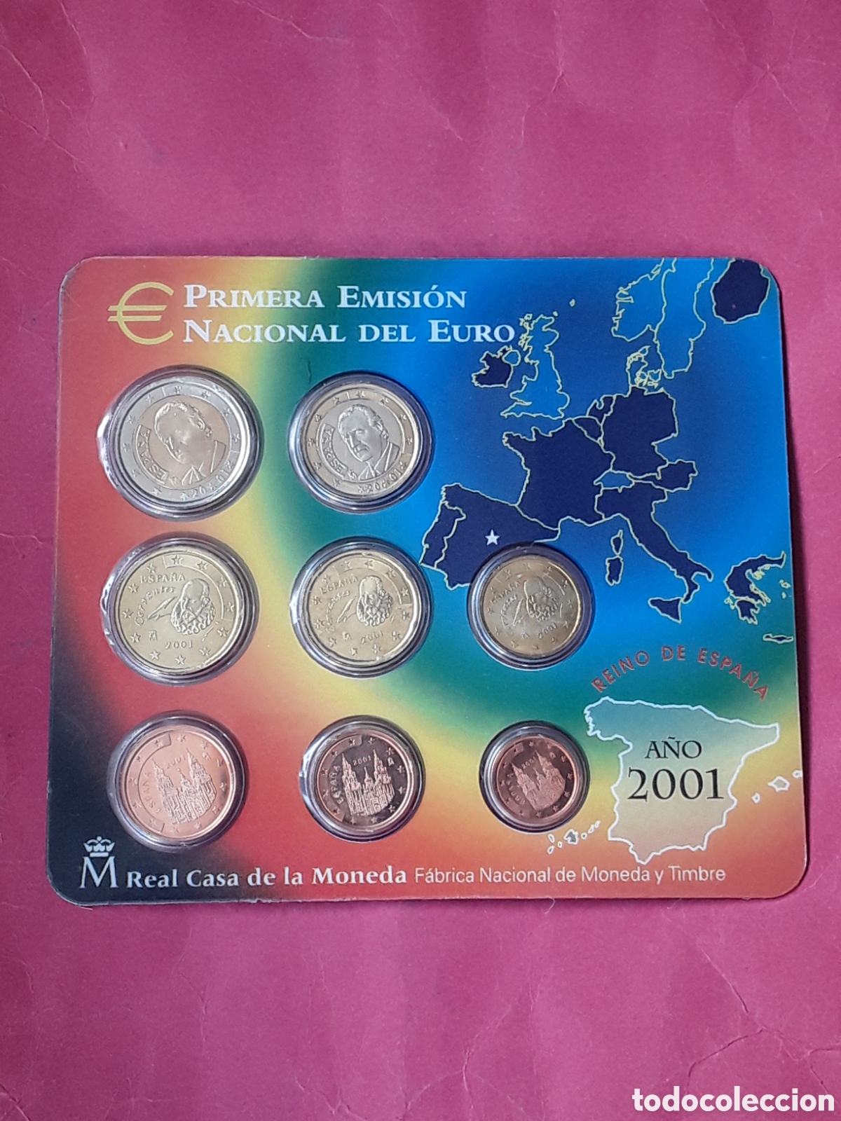 Euros: CARTERA SET EUROS 2001 FNMT