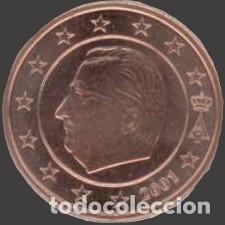 Euros: Belgium 2 cent 2001 from original set Uncirculated