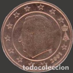 Euros: Belgium 5 cent 2001 from original set Uncirculated - Foto 1