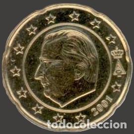 Euros: Belgium 20 cent 2001 from original set Uncirculated