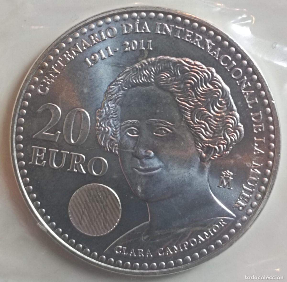 Euros: Moneda de Espa&ntilde;a 20 euros del 2011 de plata