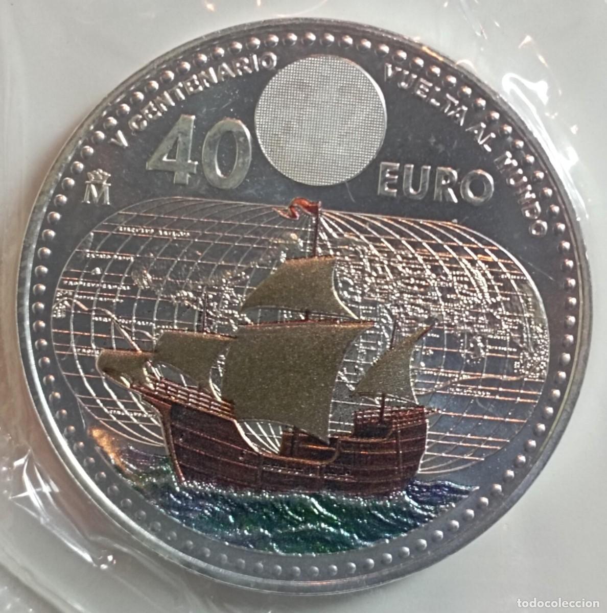 Euros: Moneda de Espa&ntilde;a 40 euros del 2022 de plata