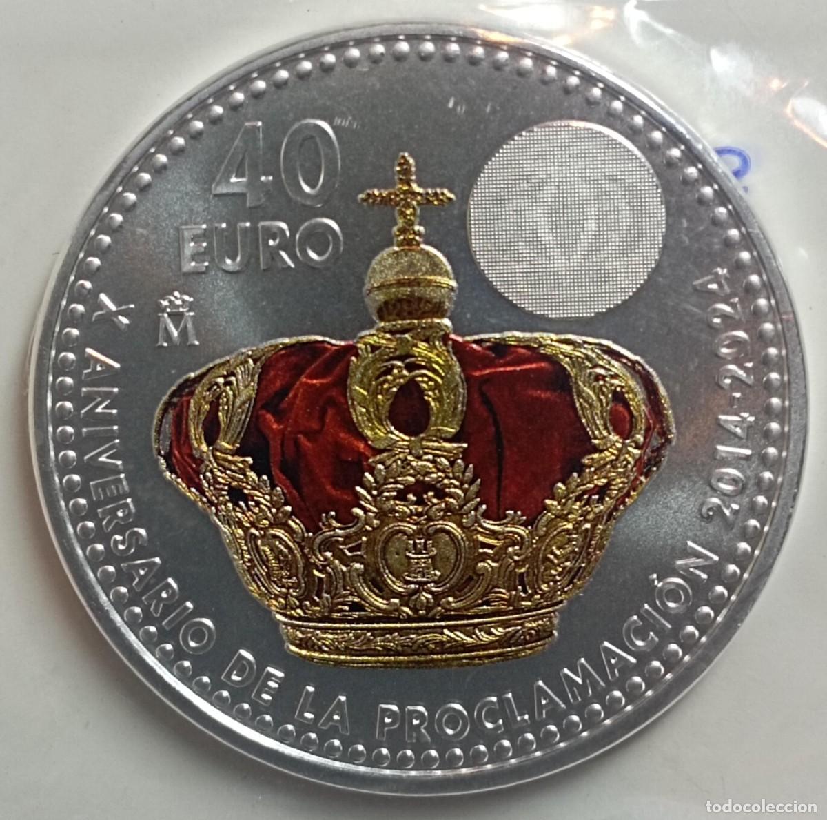 Euros: Moneda de Espa&ntilde;a 40 euros del 2024 de plata