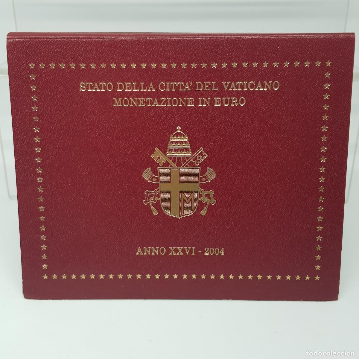 Euros: VATICANO 2004 - CARTERA OFICIAL - 8 VALORES - PAPA JUAN PABLO II -