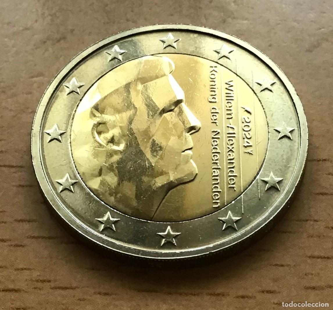 Euros: 2 euros de Holanda (Pa&iacute;ses Bajos). A&ntilde;o 2024