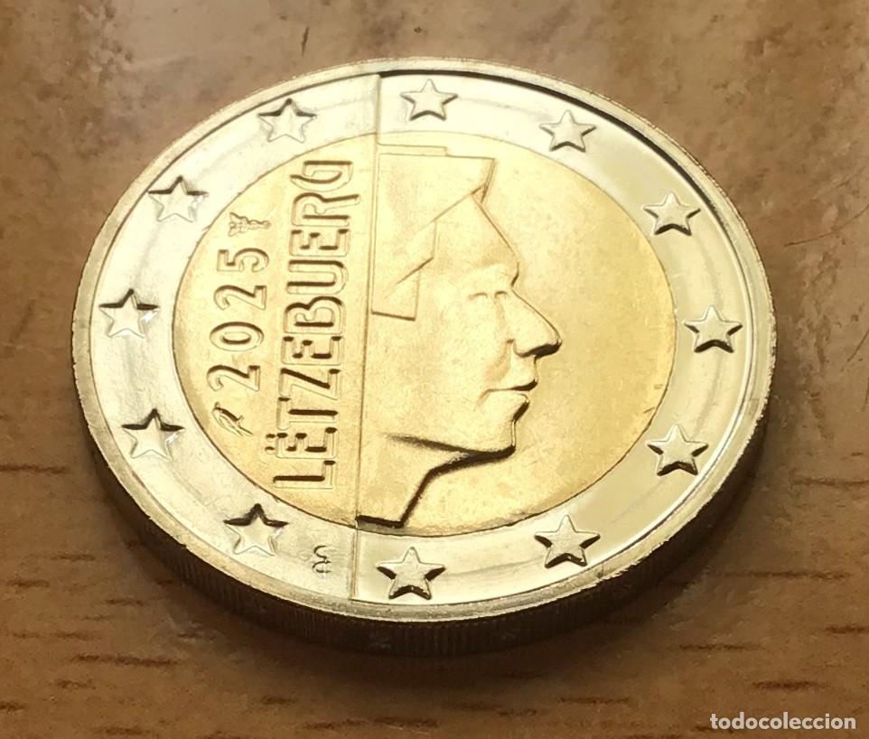 Euros: 2 euros de Luxemburgo. A&ntilde;o 2025. Circulada EBC +