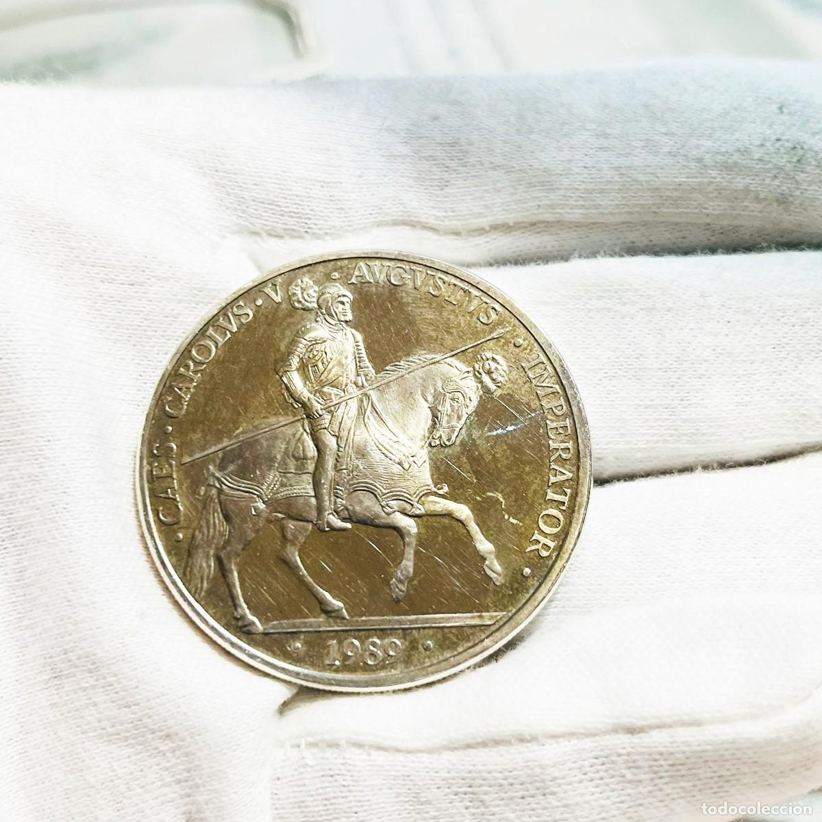 Euros: 5 ECU Espa&ntilde;a 1989 Carlos V &ndash; Imperator &ndash; Plata 925 &ndash; Onza de plata