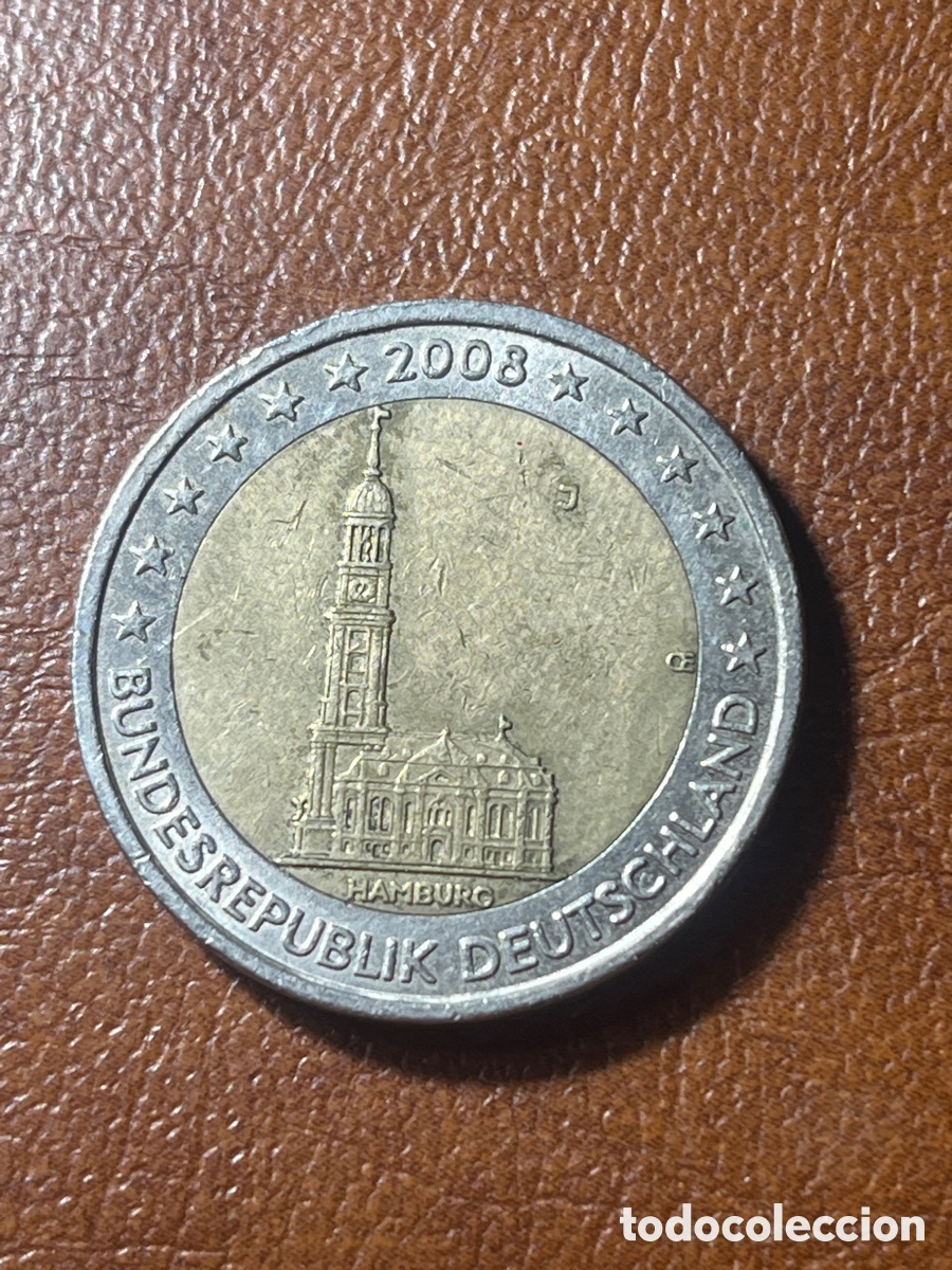 Euros: 2 euros Hamburgo Alemania 2008 J | Moneda Conmemorativa