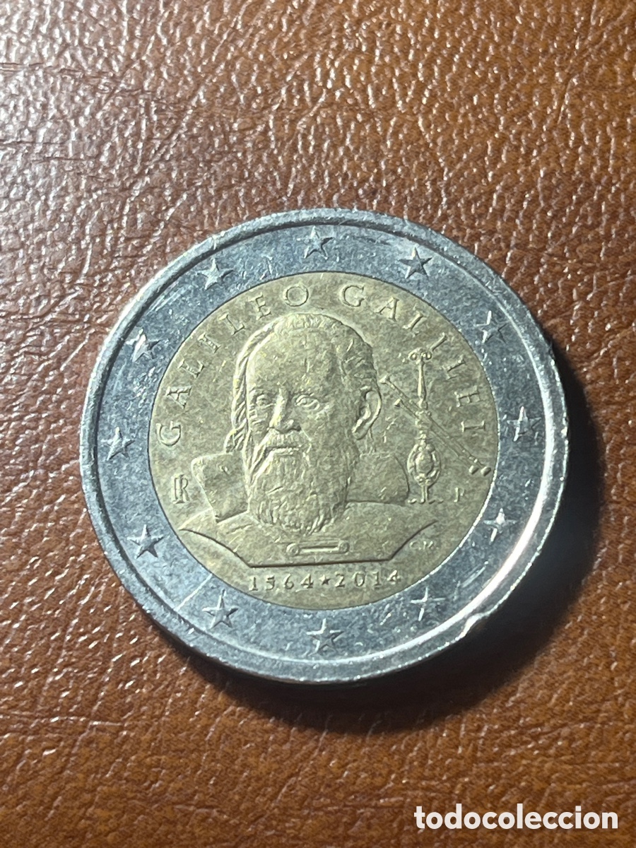Euros: 2 euros Galileo Galilei 2014 Italia | Moneda Conmemorativa