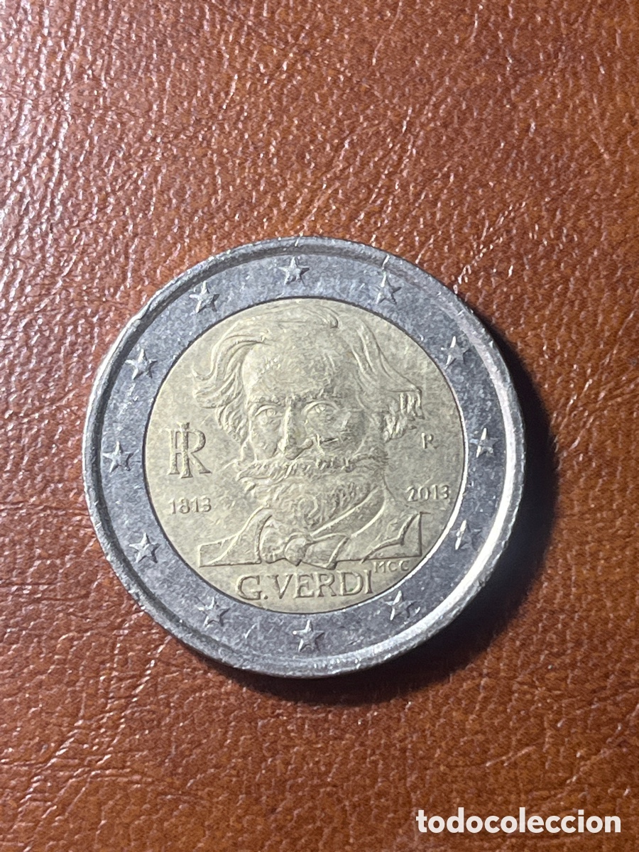 Euros: 2 euros Verdi 2013 Italia | Moneda Conmemorativa