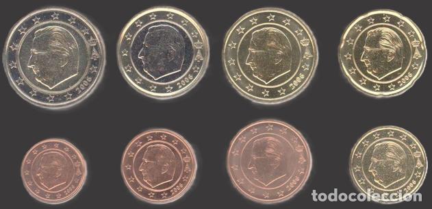 Euros: Belgium all 8 coins 2006 Uncirculated
