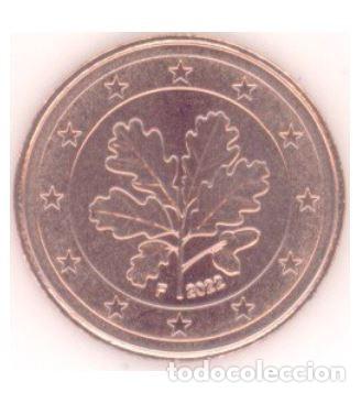 Euros: MONEDA 5 CTS ALEMANIA 2022 - CECA F - SIN CIRCULAR