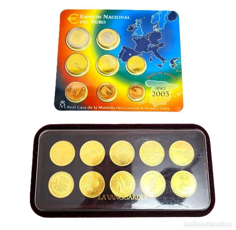Euros: 2 LOTES DE MONEDAS DE ESPA&Ntilde;A: EMISI&Oacute;N NACIONAL DEL EURO A&Ntilde;O 2003. 10 MONEDAS JUEGOS OL&Iacute;MPICOS (AG 47