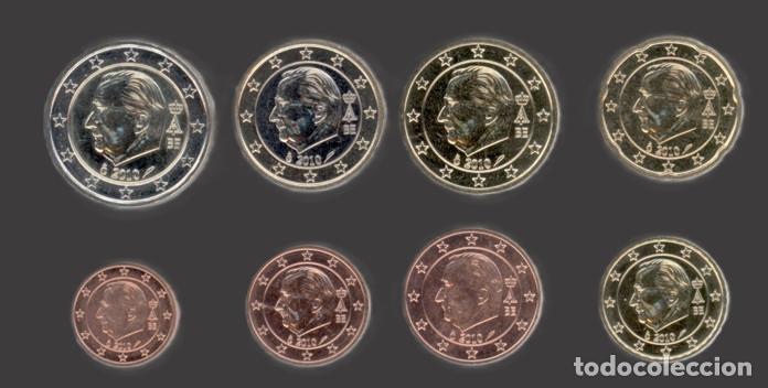 Euros: Belgium all 8 coins 2010 Uncirculated
