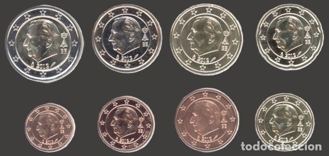 Euros: Belgium all 8 coins 2012 Uncirculated