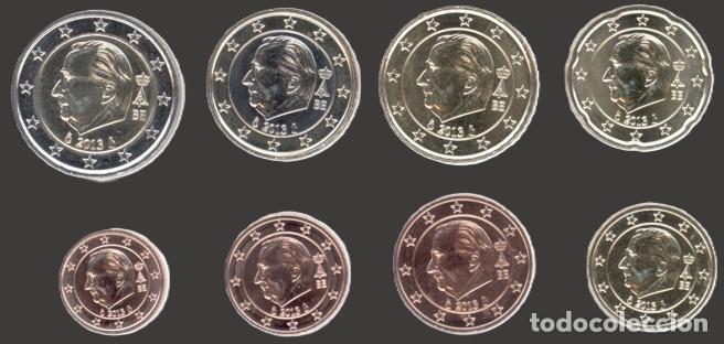 Euros: Belgium all 8 coins 2013 Uncirculated