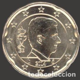 Euros: Belgium 20 cent 2014 Uncirculated - Foto 1