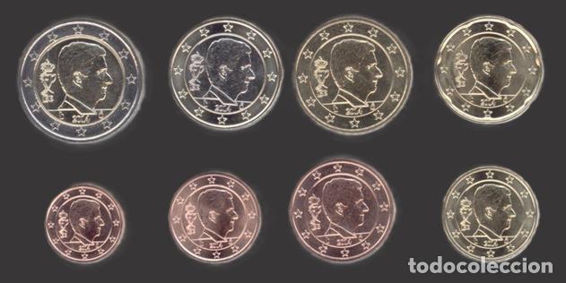 Euros: Belgium all 8 coins 2014 Uncirculated