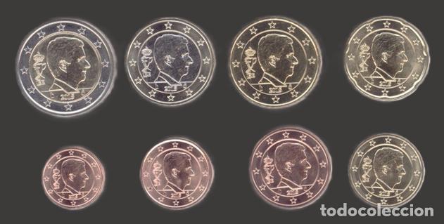 Euros: Belgium all 8 coins 2015 Uncirculated