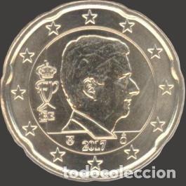 Euros: Belgium 20 cent 2017 Uncirculated