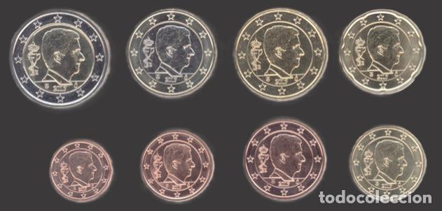 Euros: Belgium all 8 coins 2017 Uncirculated