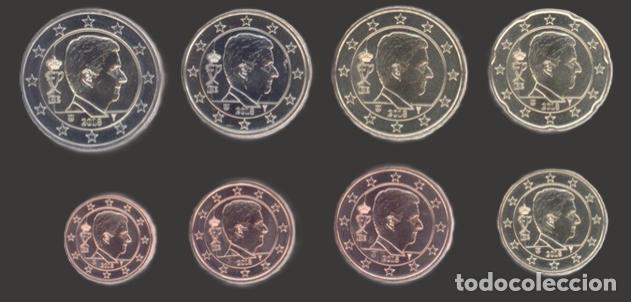 Euros: Belgium all 8 coins 2018 Uncirculated