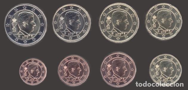 Euros: Belgium all 8 coins 2019 Uncirculated UNC