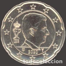 Euros: Belgium 20 cent 2020 Uncirculated UNC