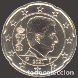 Euros: Belgium 20 cent 2021 Uncirculated UNC