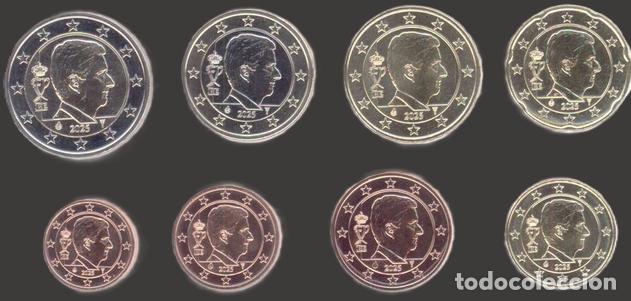 Euro: Belgium all 8 coins 2025 Uncirculated UNC