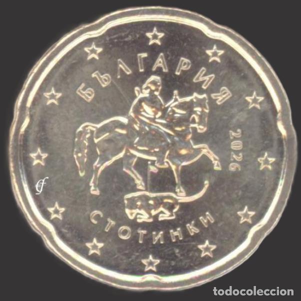 Euros: Bulgaria 20 Cent 2026 Uncirculated UNC - Foto 1