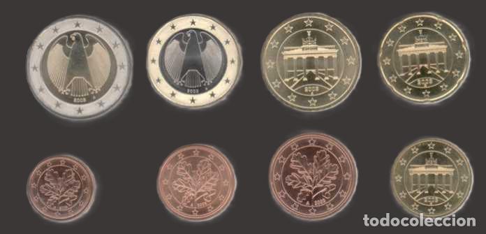 Euros: Germany all 8 coins A Berlin 2003 Uncirculated UNC